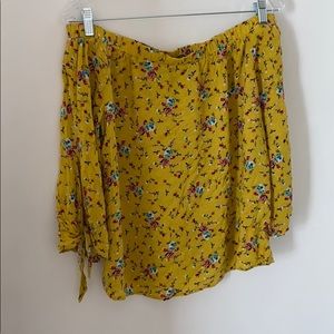 Long sleeve floral tube top